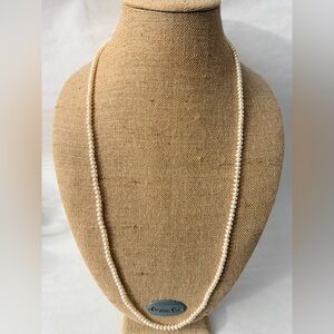 Elegant Authentic Seed Pearl Necklace. 36" Long. No Clasp.